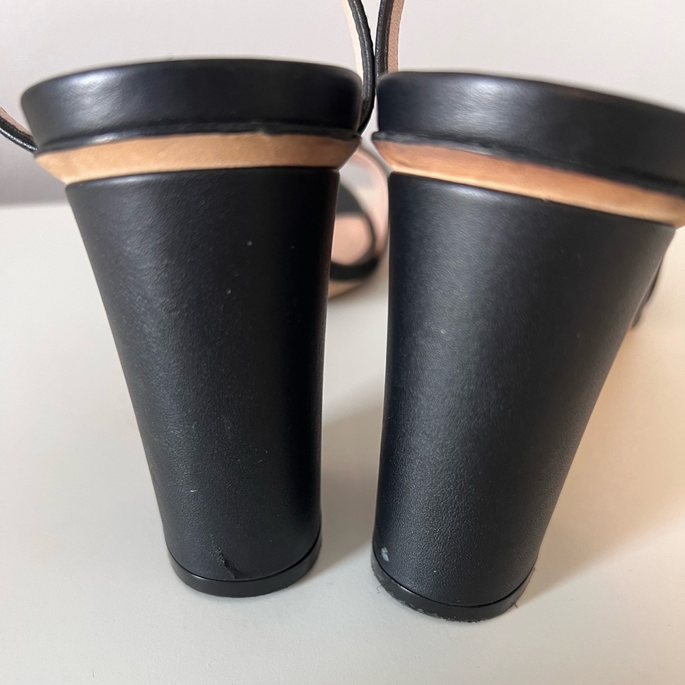 Gucci Miro Black Leather Horsebit Strap Block Heel Sandals - Picture 10 of 13